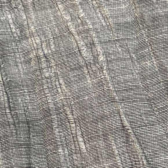 Eileen Fisher Jacket Womens Small Gray Linen Blend Crinkle Long Duster Coat - Picture 13 of 13